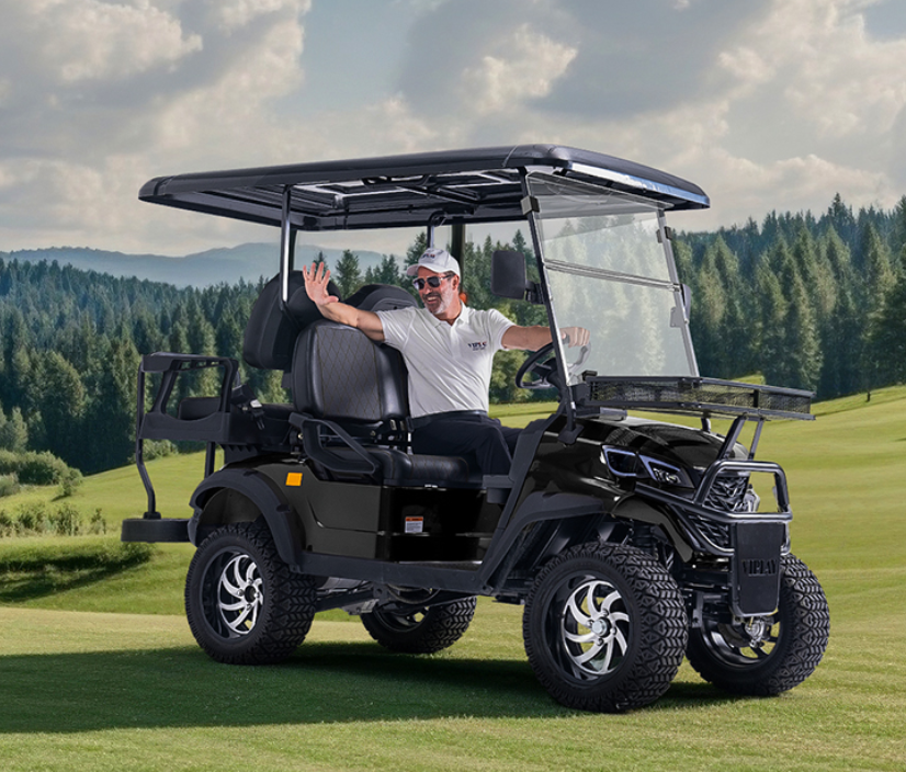 Solar Charging Lithium Battery Powered Golf Cart VIP50EG